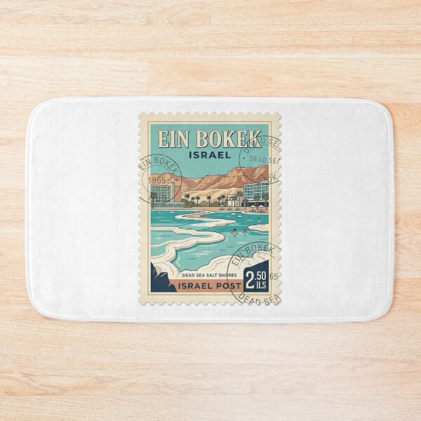 Item preview, Vintage Dead Sea Ein Bokek Israel Travel Stamp designed and sold by k3rstman1.