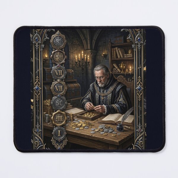 Item preview, Seven of Seals- tarot card designed and sold by Studio77-Gothic.