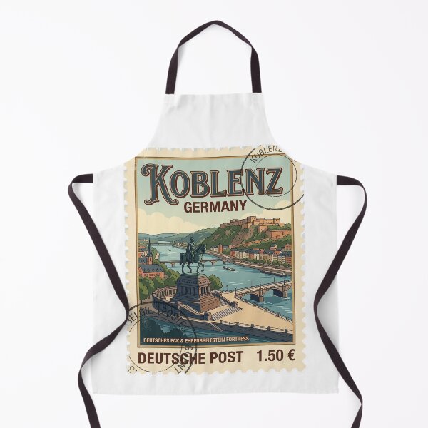 Item preview, Koblenz Germany Travel Stamp Deutsches Eck Fortress designed and sold by k3rstman1.