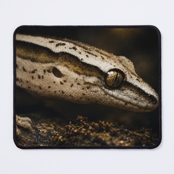 Item preview, New Zealand Goldstripe Gecko | Rare Native Gecko | Cinematic Wildlife Art designed and sold by NocturnalNook.