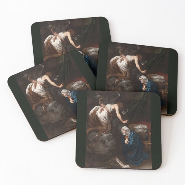 Item preview, The Annunciation Angel and Virgin Mary designed and sold by artofuniverse.