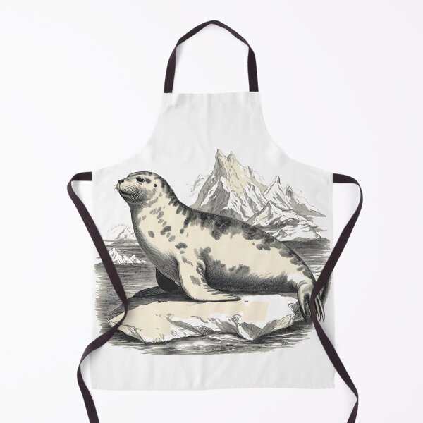 Item preview, Antarctic Marine Life Vintage Sketch - Classic Weddell Seal Illustration designed and sold by pawsome purrfect.
