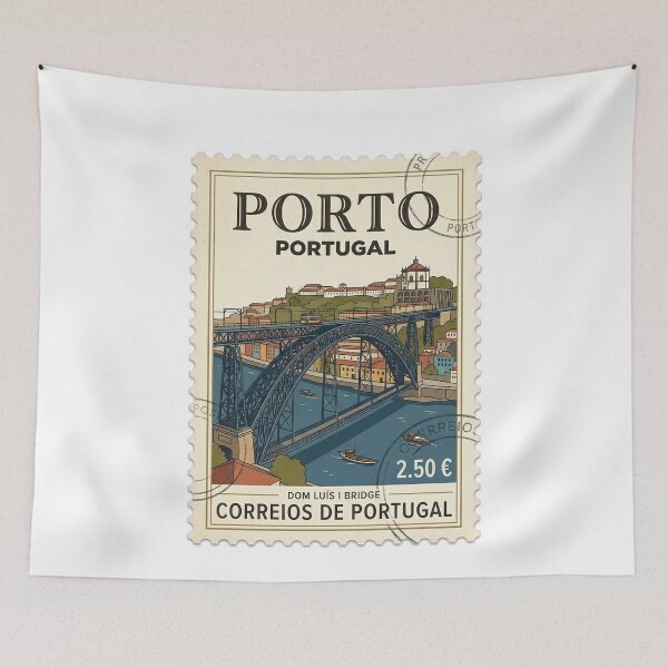 Item preview, Porto Portugal Dom Luis I Bridge Travel Stamp designed and sold by k3rstman1.