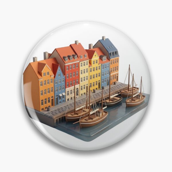 Item preview, charming European canal side, miniature style designed and sold by VerizalShop.