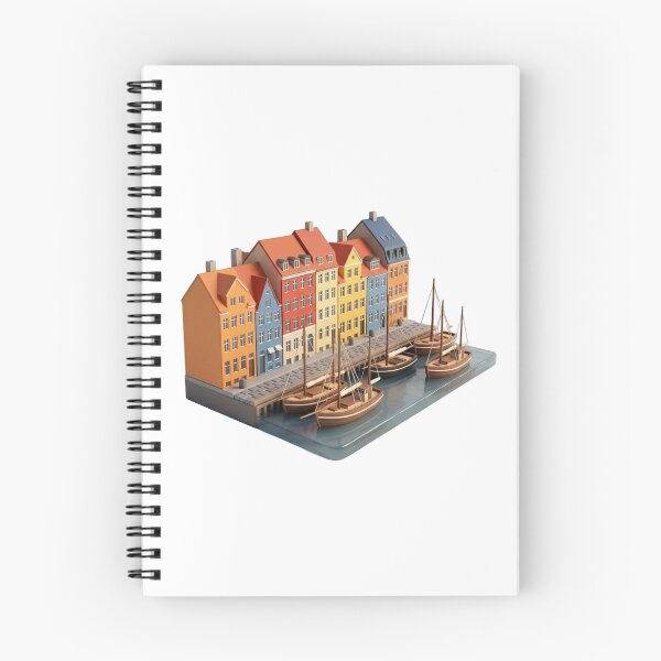 Item preview, charming European canal side, miniature style designed and sold by VerizalShop.