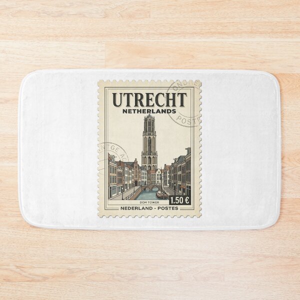 Item preview, Vintage Utrecht Netherlands Dom Tower Travel Stamp designed and sold by k3rstman1.