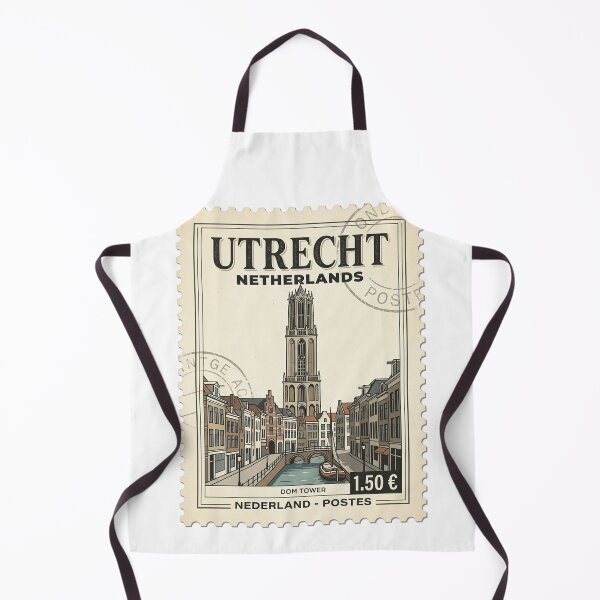 Item preview, Vintage Utrecht Netherlands Dom Tower Travel Stamp designed and sold by k3rstman1.