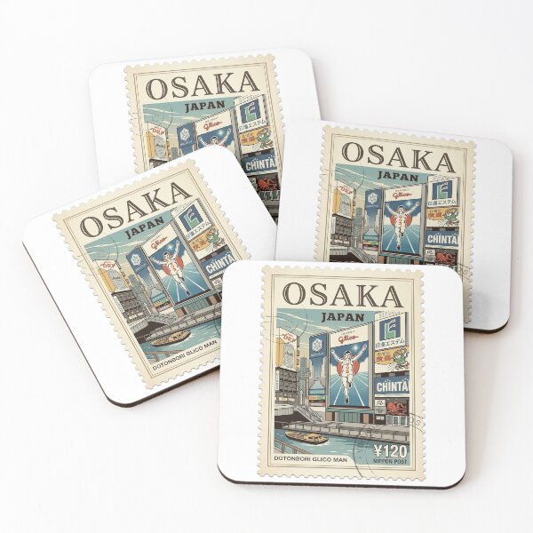 Item preview, Vintage Osaka Japan Dotonbori Glico Man Travel Stamp designed and sold by k3rstman1.
