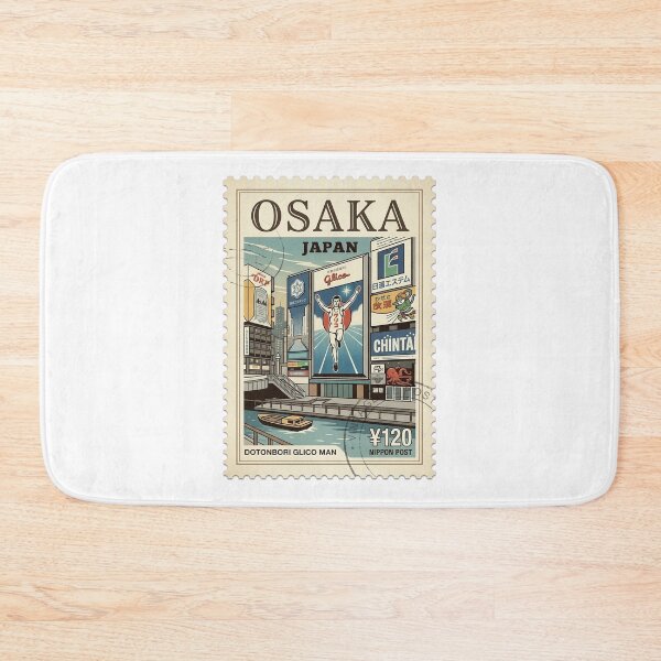 Item preview, Vintage Osaka Japan Dotonbori Glico Man Travel Stamp designed and sold by k3rstman1.