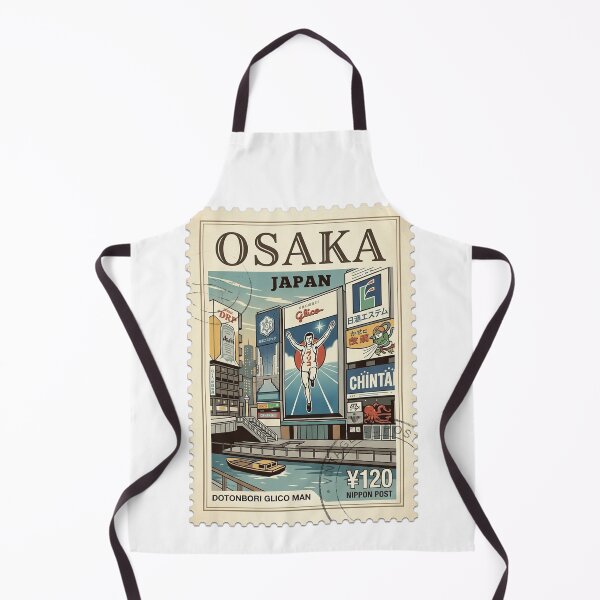 Item preview, Vintage Osaka Japan Dotonbori Glico Man Travel Stamp designed and sold by k3rstman1.