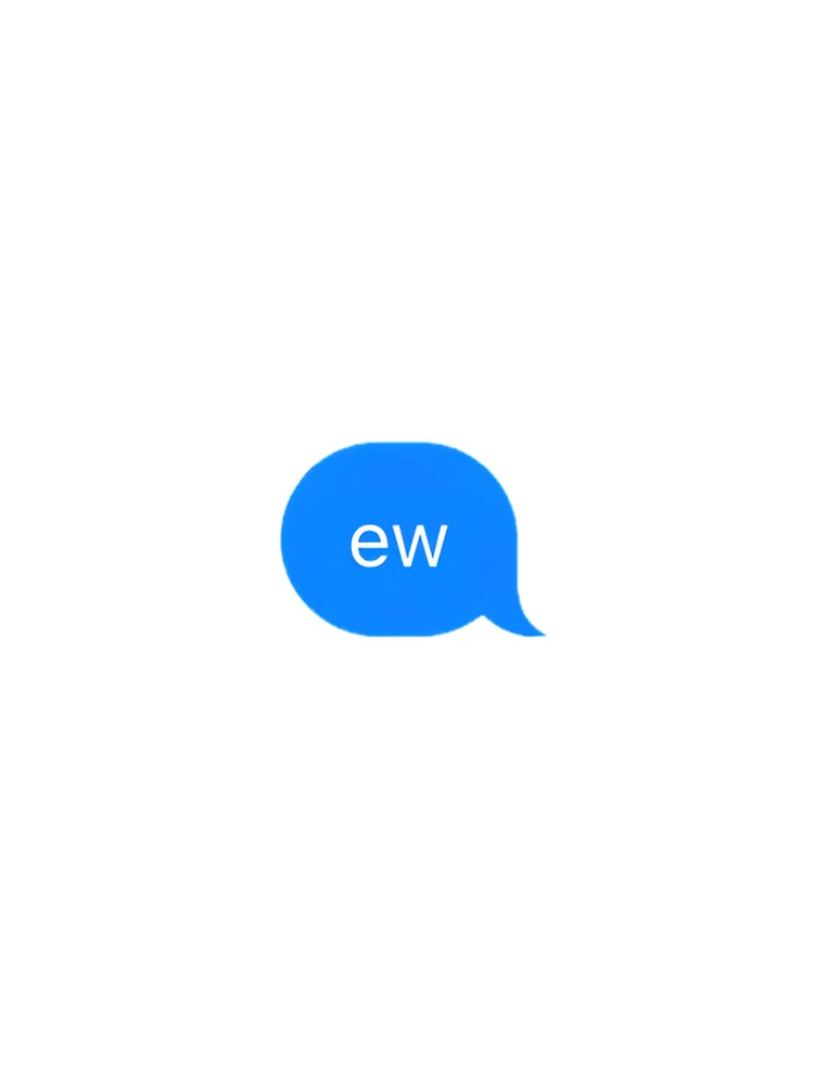 Thumbnail 5 of 5, iPhone Case, "ew" Text Message designed and sold by PrettiPrintts.