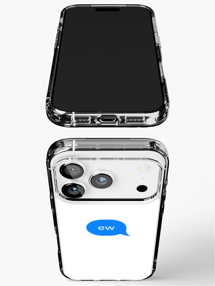 Thumbnail 3 of 5, iPhone Case, "ew" Text Message designed and sold by PrettiPrintts.