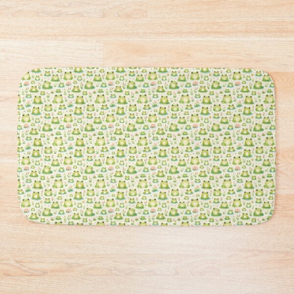 Item preview, Kawaii Frogs • Cute Pastel Seamless Pattern designed and sold by The Digital Compass.