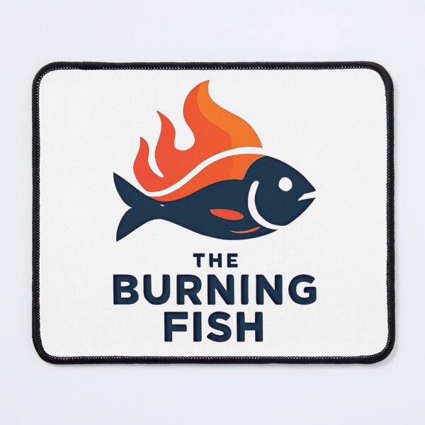 Item preview, Burning Fish Surreal Art | Dark Aesthetic Flame Fish Illustration | Abstract Ocean Fire Design designed and sold by Zachlogic.