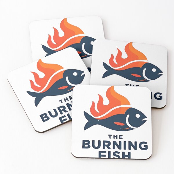 Item preview, Burning Fish Surreal Art | Dark Aesthetic Flame Fish Illustration | Abstract Ocean Fire Design designed and sold by Zachlogic.