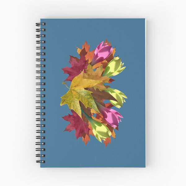 Item preview, Autumn bouquet with leaves and pink and yellow flowers designed and sold by mariya-ivanova.