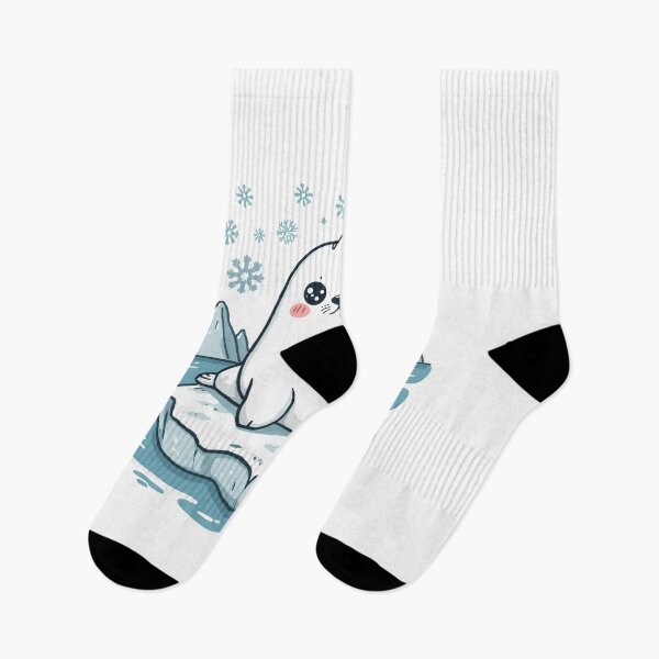 Item preview, For the Love Of Baby Seals - Cute Kawaii Weddell Seal & Iceberg designed and sold by pawsome purrfect.