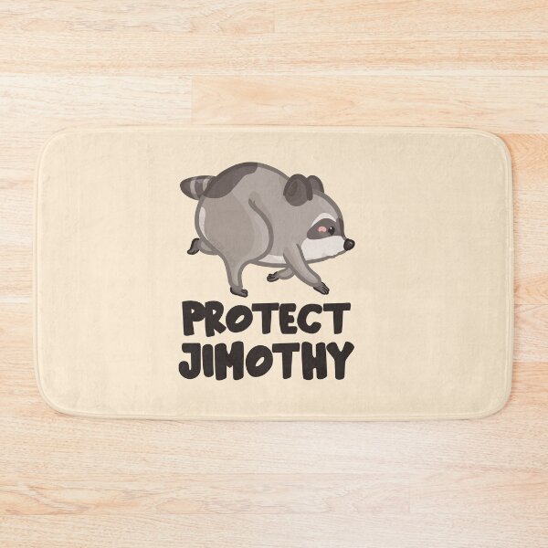 Item preview, Protect Jimothy Raccoon Dark Font Version designed and sold by Khotekmei.
