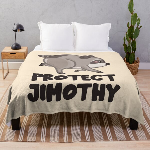 Item preview, Protect Jimothy Raccoon Dark Font Version designed and sold by Khotekmei.