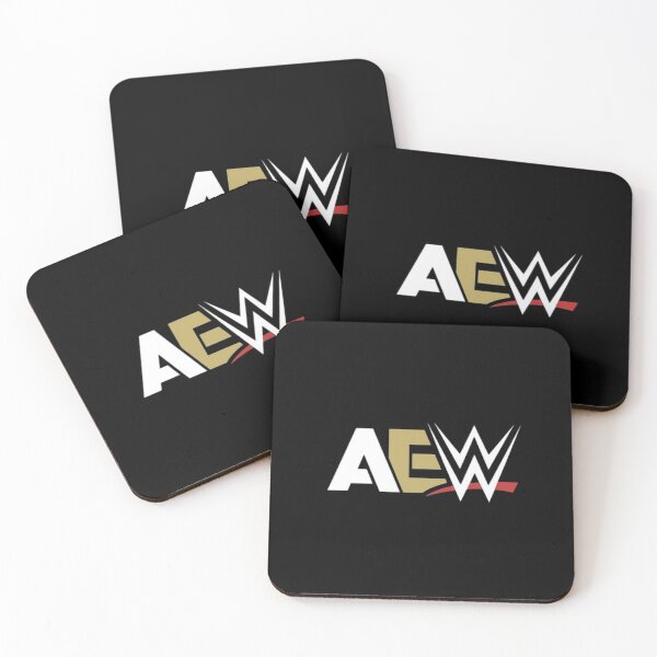 Item preview, AEW x WWE Mashup Parody Wrestling Logo designed and sold by Sedwalhissan.