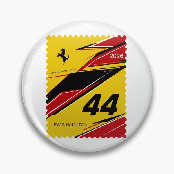 Item preview, Lewis Hamilton Helmet Stamp Ferrari Formula 1 designed and sold by 816-Stickers.