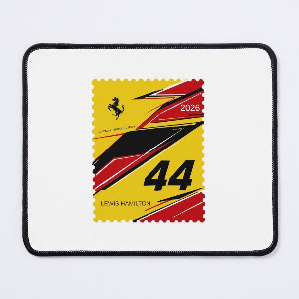 Item preview, Lewis Hamilton Helmet Stamp Ferrari Formula 1 designed and sold by 816-Stickers.