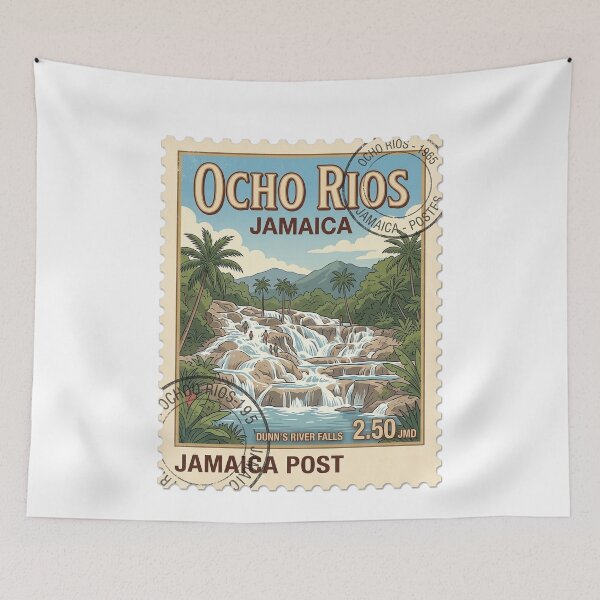 Item preview, Sello de viaje de las cataratas Dunn's River en Ocho Ríos, Jamaica designed and sold by k3rstman1.