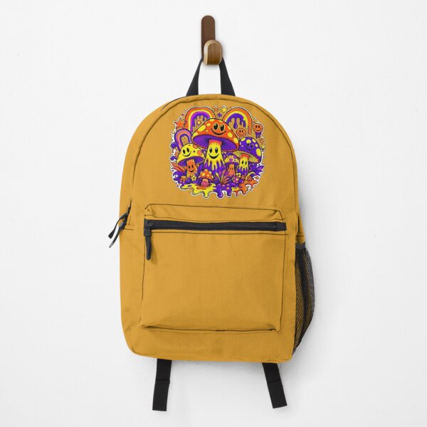 Item preview, Vibrant Dopamine Psychedelic Smiling Mushrooms Melting Rainbow designed and sold by W&RParadise.