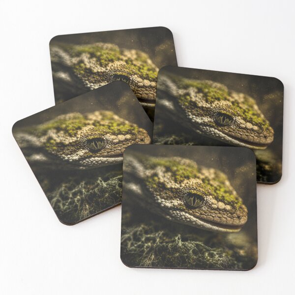 Item preview, New Zealand Rough Gecko | Rare Native Gecko | Cinematic Wildlife Art designed and sold by NocturnalNook.