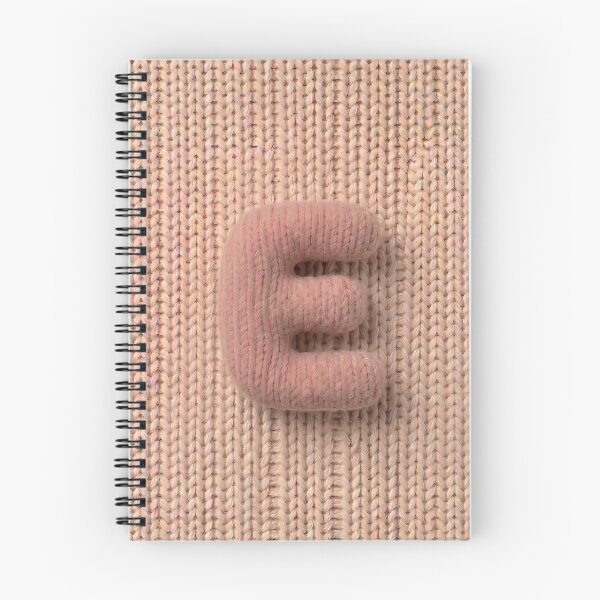 Item preview, Knitted Letter E Salmon Plush 3D Alphabet designed and sold by LuisWorks.
