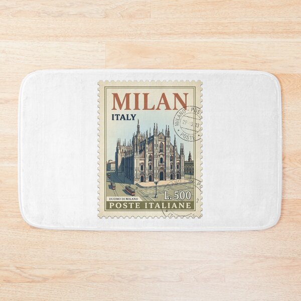 Item preview, Milan Italy Duomo Cathedral Vintage Travel Stamp designed and sold by k3rstman1.