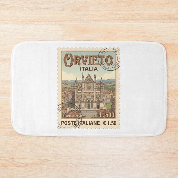 Item preview, Orvieto Italy Duomo Cathedral Vintage Travel Stamp designed and sold by k3rstman1.
