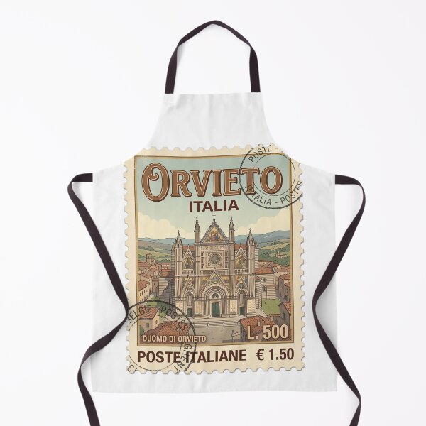 Item preview, Orvieto Italy Duomo Cathedral Vintage Travel Stamp designed and sold by k3rstman1.