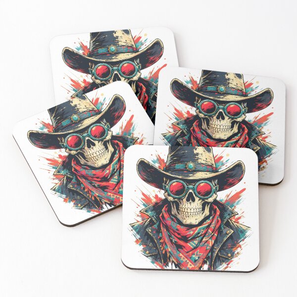 Item preview, Cowboy Skull With Red Goggles designed and sold by Lobory.