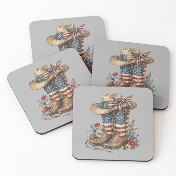 Item preview, Western Cowboy Boots USA Flag 4th of July Patriotic Cowgirl designed and sold by ArleneRowe.