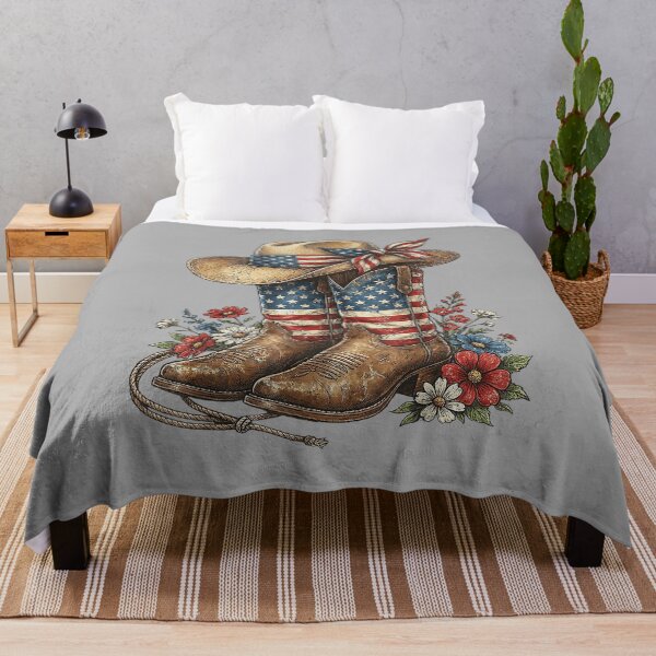 Item preview, Western Cowboy Boots USA Flag 4th of July Patriotic Cowgirl designed and sold by ArleneRowe.