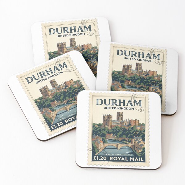 Item preview, Durham Cathedral United Kingdom Vintage Travel Stamp designed and sold by k3rstman1.