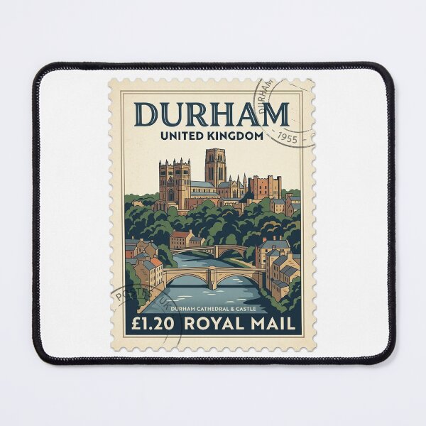 Item preview, Durham Cathedral United Kingdom Vintage Travel Stamp designed and sold by k3rstman1.