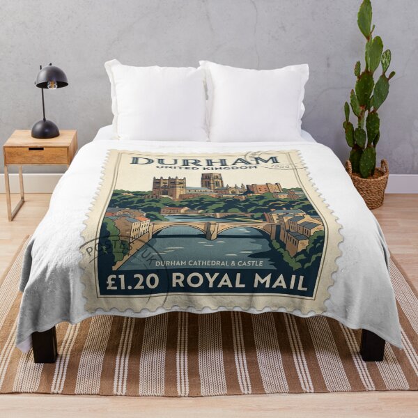 Item preview, Durham Cathedral United Kingdom Vintage Travel Stamp designed and sold by k3rstman1.