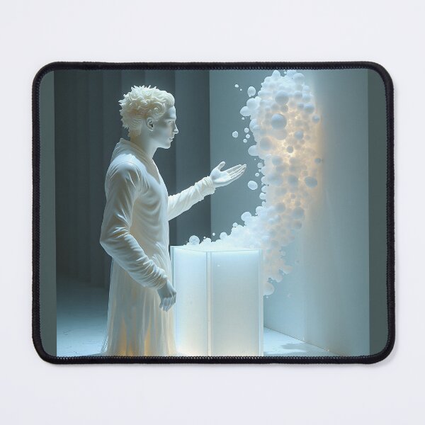 Item preview, The Evolution of Agentic AI: Ethereal Smart Automation Fluid Dynamics Canvas designed and sold by Creative-RE.