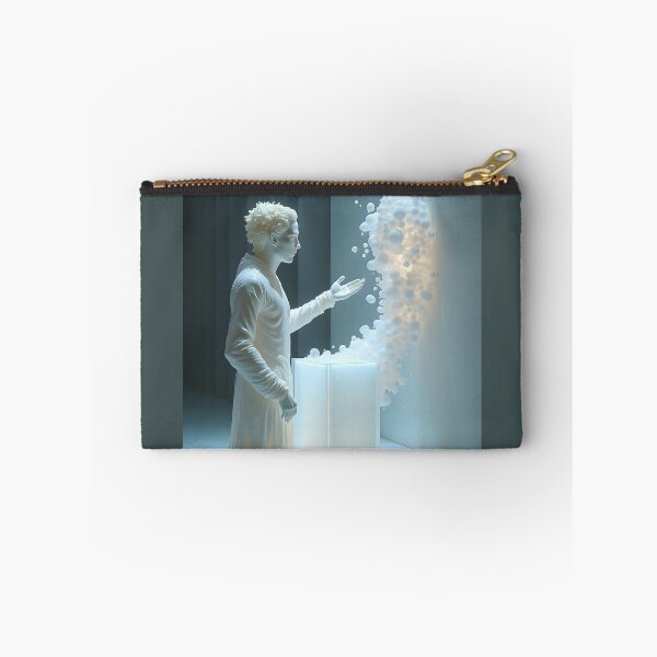 Item preview, The Evolution of Agentic AI: Ethereal Smart Automation Fluid Dynamics Canvas designed and sold by Creative-RE.
