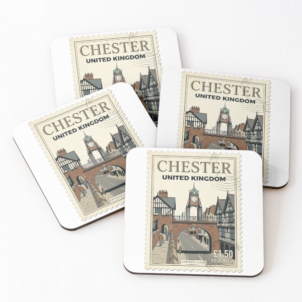 Item preview, Vintage Chester Eastgate Clock UK Travel Stamp designed and sold by k3rstman1.