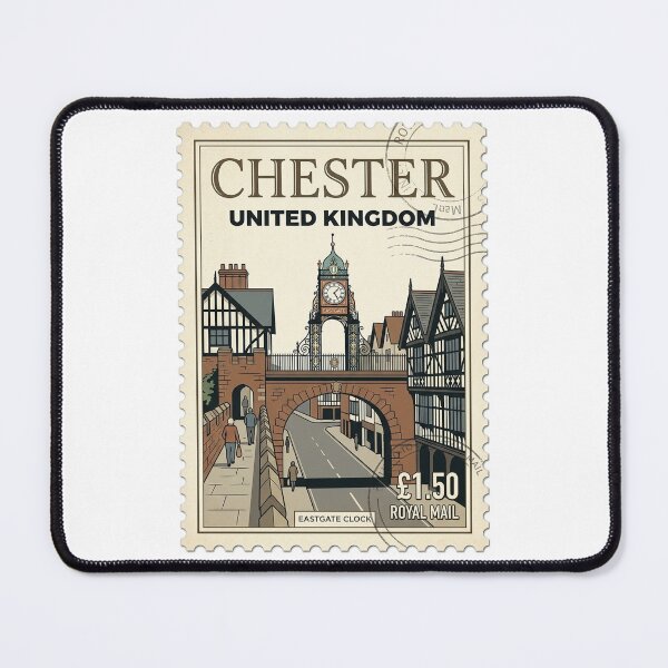 Item preview, Vintage Chester Eastgate Clock UK Travel Stamp designed and sold by k3rstman1.