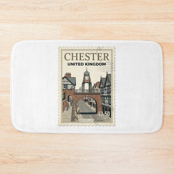 Item preview, Vintage Chester Eastgate Clock UK Travel Stamp designed and sold by k3rstman1.