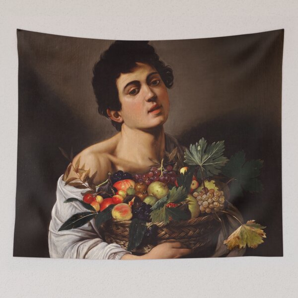 Item preview, Boy with a Basket of Fruit designed and sold by artofuniverse.