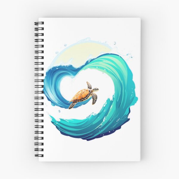 Item preview, Sea Turtle Great Wave Circle designed and sold by Fetraus.