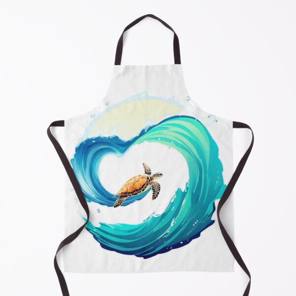 Item preview, Sea Turtle Great Wave Circle designed and sold by Fetraus.