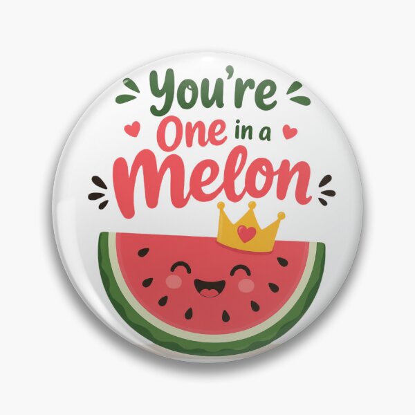 Item preview, One In A Melon Cute Watermelon Pun designed and sold by Cerys-GS.