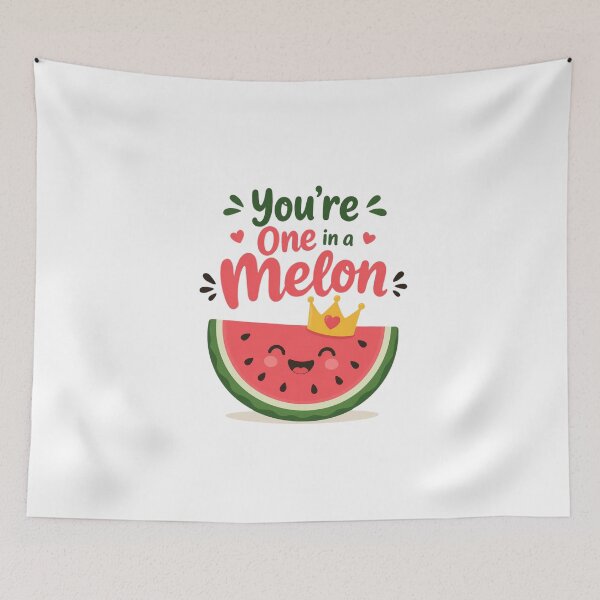 Item preview, One In A Melon Cute Watermelon Pun designed and sold by Cerys-GS.