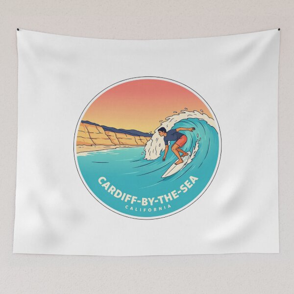 Item preview, Cardiff-by-the-Sea California: Surf Wave designed and sold by CircinusStore.